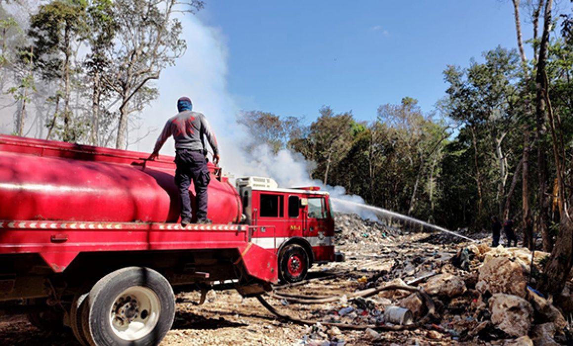 Bajo Control Incendio En Relleno Sanitario De Tulum Quadratin