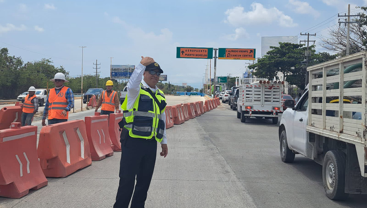 Hay cierres viales y cambios de circulación este viernes en Cancún