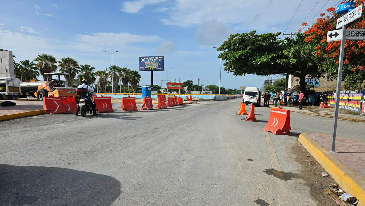 Habilitan Carril Lateral De Bulevar Colosio Quadratin Quintana Roo