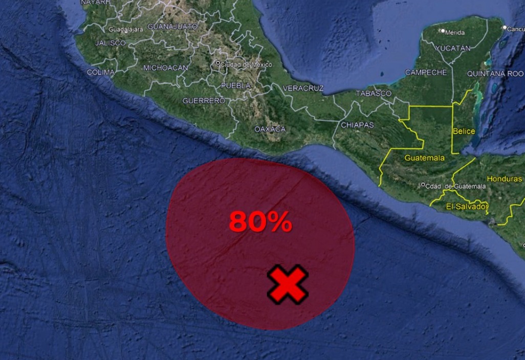 Vigilan posible desarrollo ciclónico al suroeste del Mar Caribe