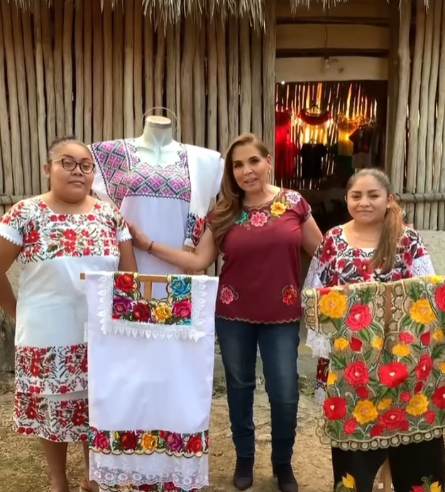 Visita Mara Lezama la comunidad de artesanos en X Pichil - Quadratin  Quintana Roo