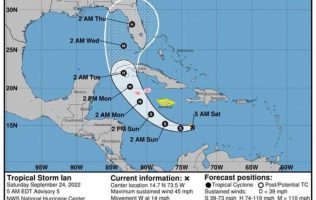 Monitorea Quintana Roo la tormenta tropical Ian