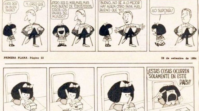 Conoce al papá de Mafalda el irónico Quino Quadratin Quintana Roo