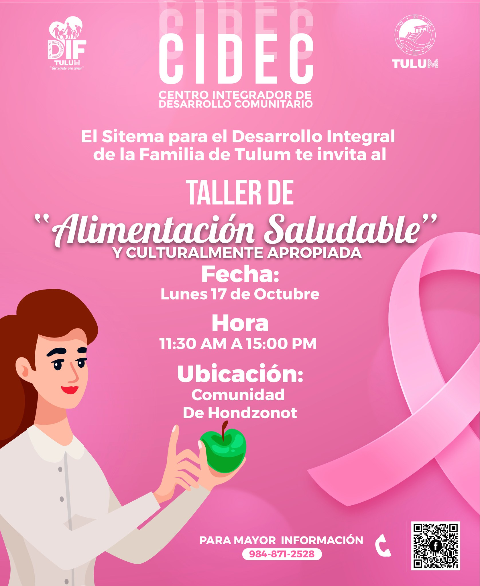 Pone en Marcha DIF Tulum Caravana Rosa Quadratin Quintana Roo