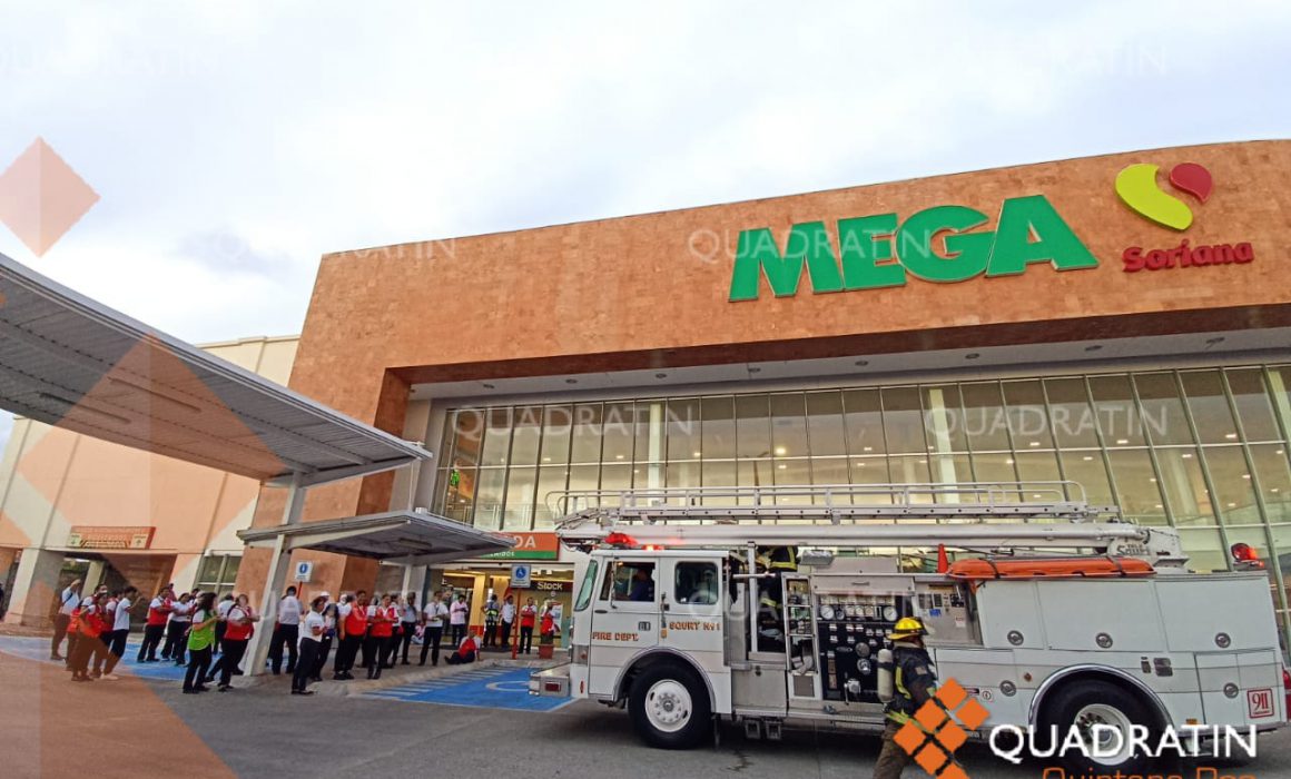 Conato de incendio en la Mega Soriana de Cozumel - Quadratin Quintana Roo