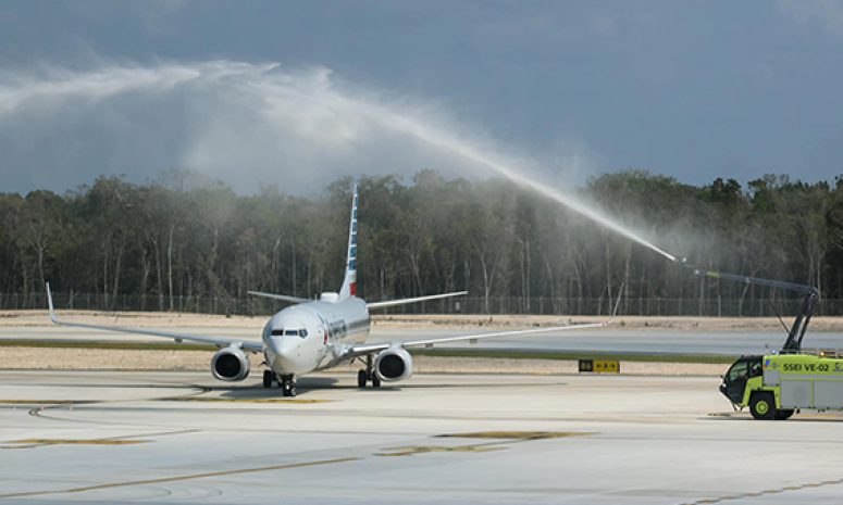 Recibe Aeropuerto de Tulum primeros vuelos internacionales