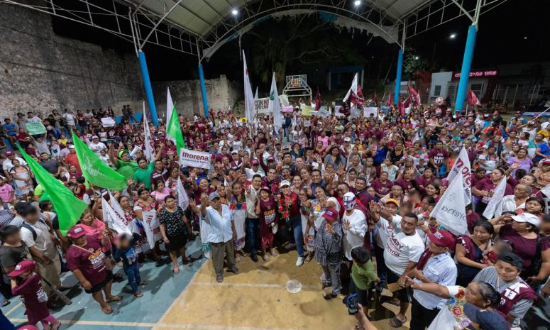 Demuestra Morena músculo político en la zona maya