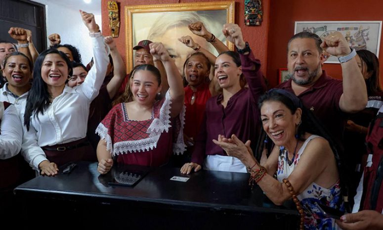 Festejan militantes afiliación de Ana Paty con Morena
