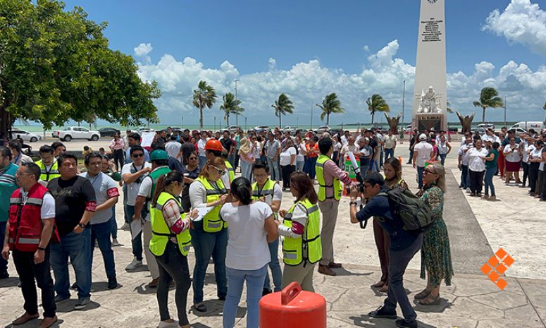 Ensayan quintanarroenses situaciones de emergencias