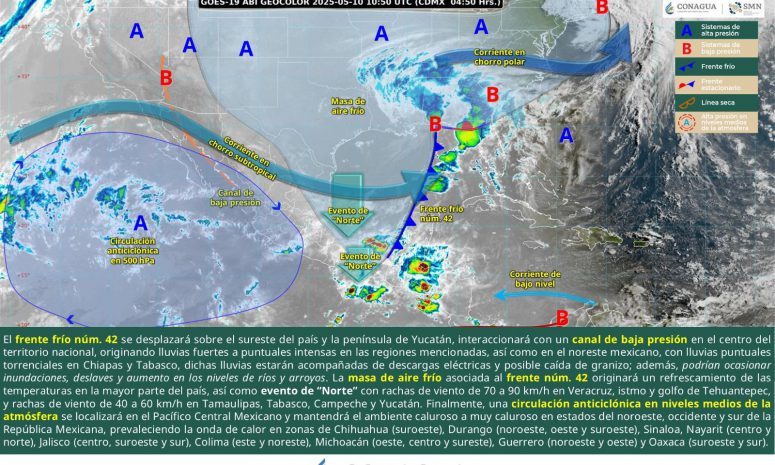 Lluvias y caerá temperatura en el Día de las Madres en Quintana Roo