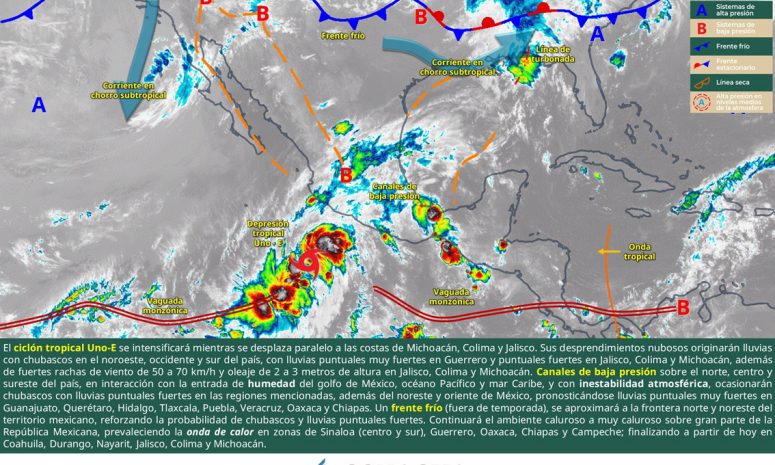 Lluvias aisladas y ambiente bochornoso sobre Quintana Roo
