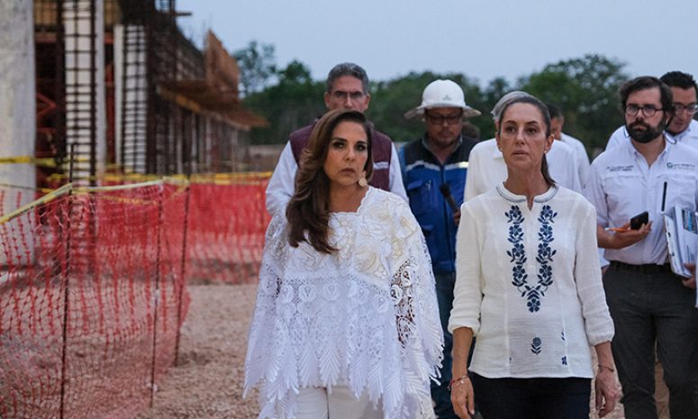 Siempre sí vino Sheinbaum a Quintana Roo