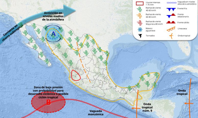 Vaticinan lluvias muy fuertes por la tarde en Quintana Roo