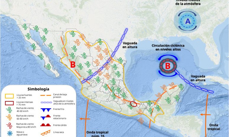 Chubascos, calor y polvo del Sahara impactan el norte de Quintana Roo