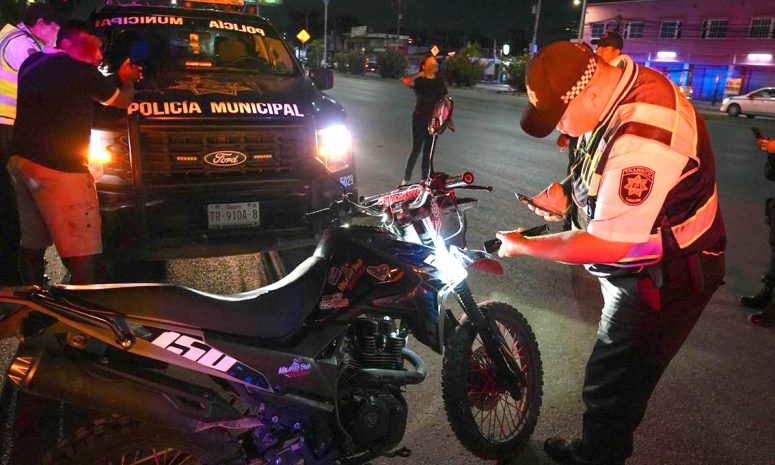 Detectan motocicletas robadas en zonas conflictivas de Cancún