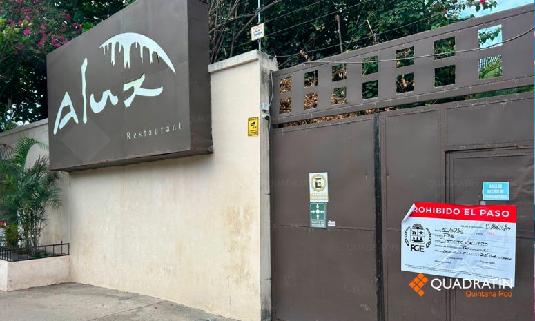 Aseguran restaurante Alux en Playa del Carmen por disputa patrimonial