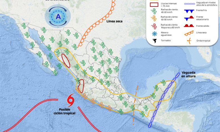 Prevén lluvias intensas con actividad eléctrica en Quintana Roo