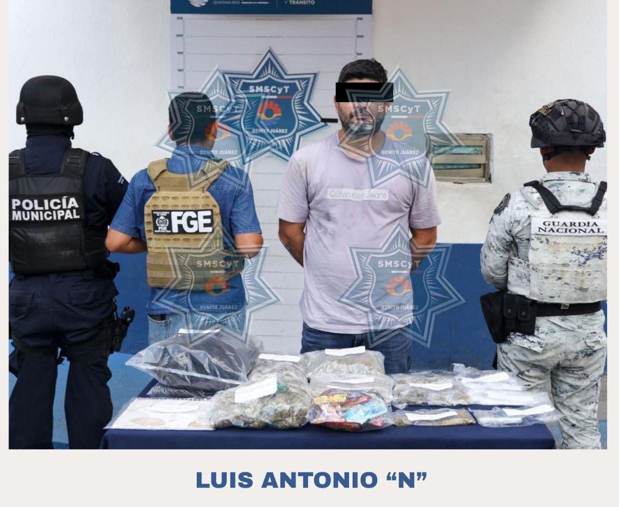 Aseguran droga y detienen a hombre en Cancún - Quadratin Quintana Roo