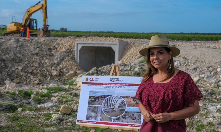 Moderniza Gobernadora caminos y carreteras de Quintana Roo