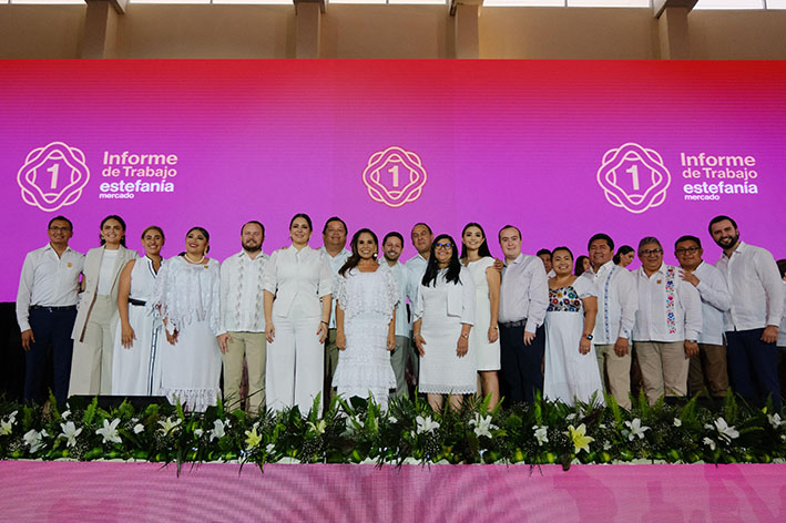 Respalda Mara Lezama informe de Estefanía Mercado - Quadratin Quintana Roo