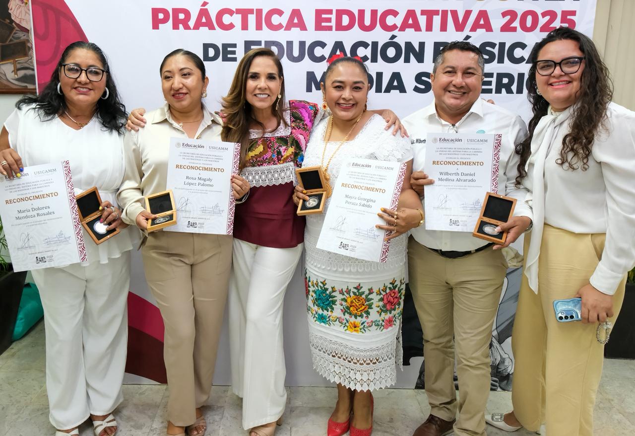 Reconoce Mara Lezama a docentes con medallas a la práctica educativa ...