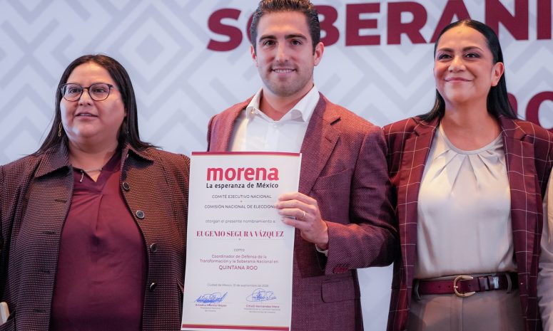Gino Segura gana encuesta de Morena en Quintana Roo y queda al frente rumbo a 2027