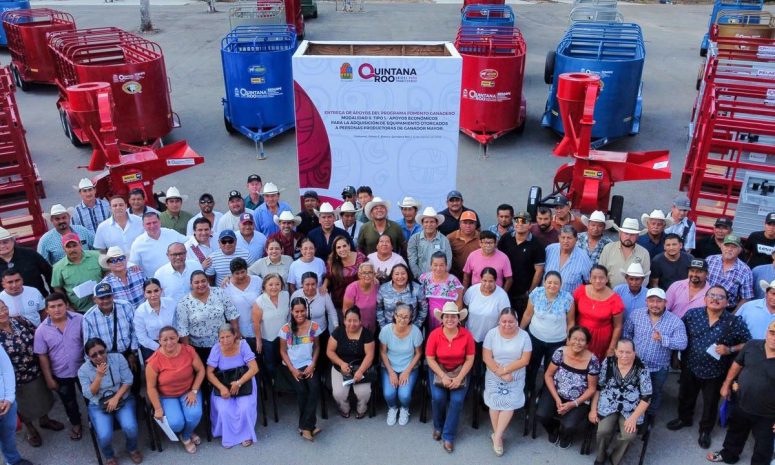 Equipan a 82 ganaderos de 6 municipios de Quintana Roo