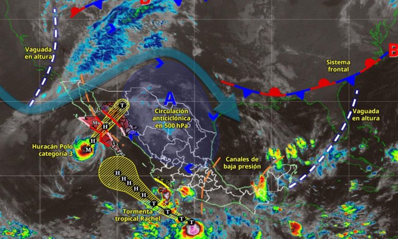 Cargan lluvias sobre el norte de Quintana Roo este lunes
