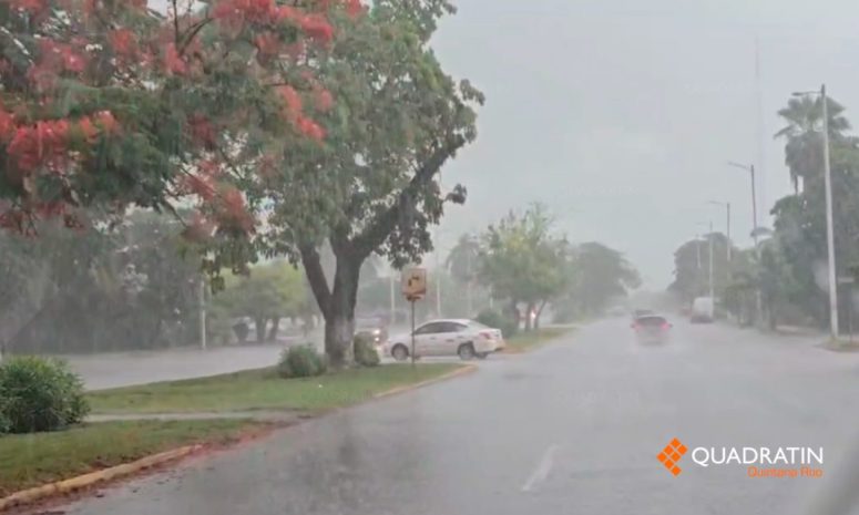 ¡A sacar el impermeable! Vienen 4 días de lluvias para Quintana Roo