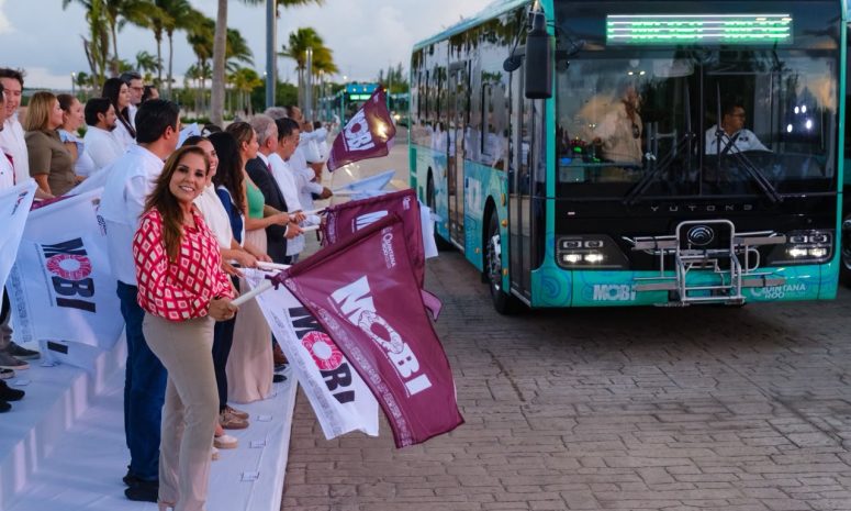 Pisa MOBI el acelerador: suma 100 autobuses en Cancún