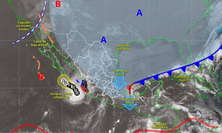 Lluvias fuertes y evento de Norte impactarán Quintana Roo este domingo