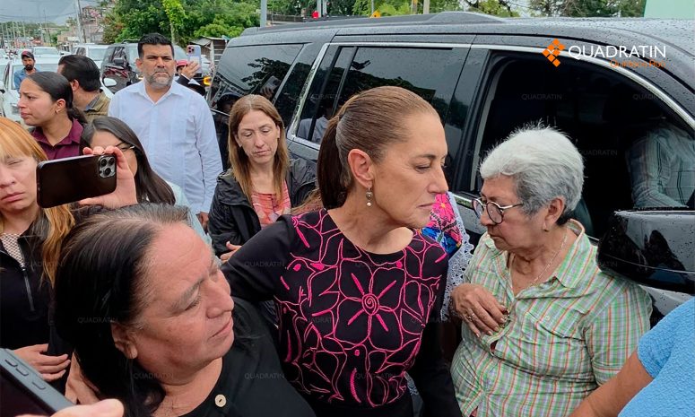 Aterriza Sheinbaum en Chetumal y arranca gira por hospitales